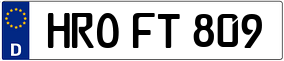 Trailer License Plate
